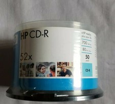 HP Logo CD-R 52X 50 Pack Blank Recordable Media Disc 700 MB/ 80 min
