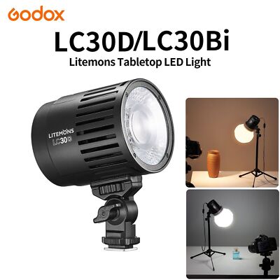 Godox LC30Bi LC30D Litemons tabletop Led Video Light 3200K-6500K Handheld  Lamp