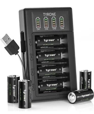 ✅NEW✅Tyrone CR123a 3.7V Lithium Batteries CR123A Battery for Arlo Camera 8-Pack✅