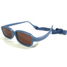 Miraflex Sunglasses NEW BABY 2 Blue Rectangular Frames with Red Lenses