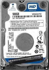 WESTERN DIGITAL WD5000LPVX-22V0TT0 500GB SATA HARD DRIVE DCM: HVKTJBB