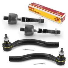 Front Inner & Outer Tie Rod End Kit for 2003-2007 Honda Accord Sedan Coupe