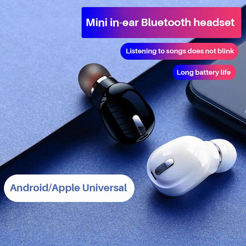 Earphones With Mic Sport Headset Mini Wireless Bluetooth Earbuds In-Ear Stereo - Image 4 of 4