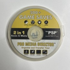 Sony PSP 500 Game Saves Disc 2 In 1 Pro Media Director For PSP