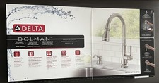 Delta Dolman One-Handle Pull-Down Stainless Kitchen Faucet with ShieldSpray new