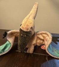 TY Original Beanie Baby “Swoop”™ the Pterodactyl 2000 P.E Pellets w/ Tag Error