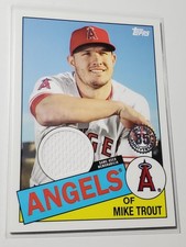 Mike Trout 2020 Topps 1985 35th Anniversary Game Used Jersey Patch Relic #85R-MT
