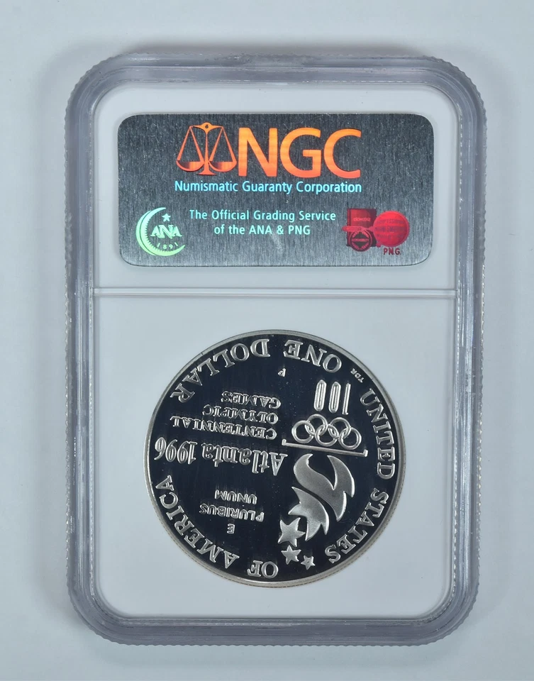 1996-P Olympic Tennis Commemorative Silver Dollar PF69 UCAM NGC *7310 - Image 2 of 4