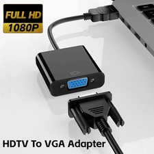 High Speed HDTV To VGA Adapter HDTV A Male To VGA Female Converter HD Scaler Vid