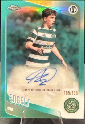 Topps 2025-26 Chrome UEFA Club Competitions Arne Engels Celtic Auto CA-AE /199