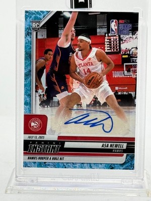 2025-26 Panini Instant Premium #21 ASA NEWELL Auto (#'d / 10) RC