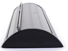 Banner Stand 33"x80" Retractable Premium Wide Base, carry case, black end caps — photo 5