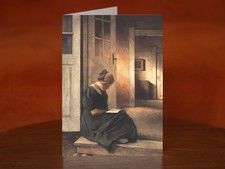 In the garden door by Peter Ilsted (1913) - A5 Art Print Greeting Card