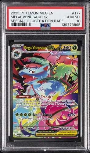 2025 POKEMON MEG EN-MEGA EVOLUTION #177 MEGA VENUSAUR EX PSA 10