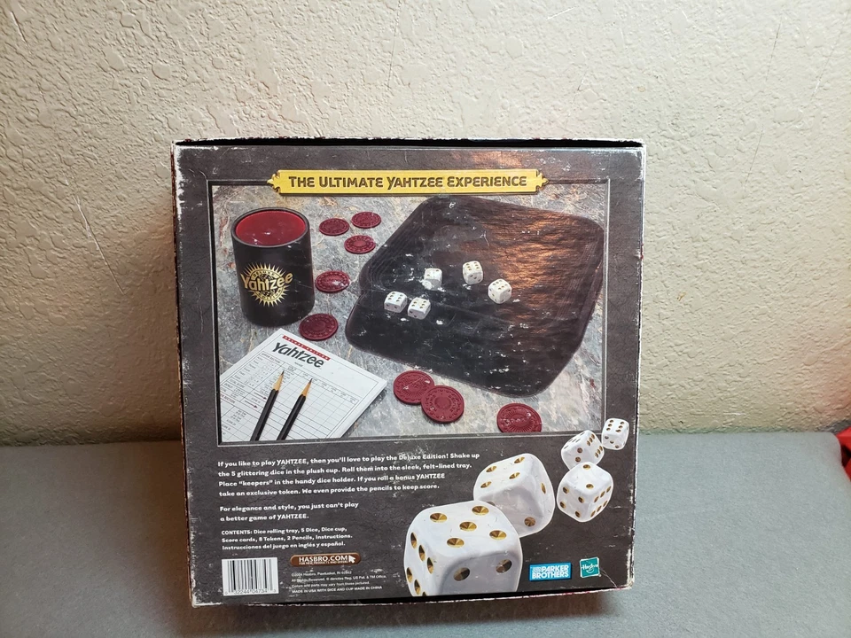2004 Yahtzee Deluxe Edition Board Game, Glittering Dice, Complete, Pre-owned - Image 2 of 4