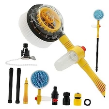 Auto Rotating Car Wash Brush Multifunctional Car Foam Cleaning Waterless pipe