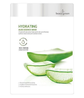 8809389030682 BeauuGreen Hydrating Aloe Essence Mask nawilżająca maseczka do twa