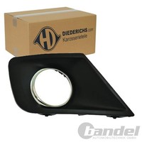 Diederichs Blende Chrom/Schwarz Nebelscheinwerfer Rechts Passend FüR Peugeot 207