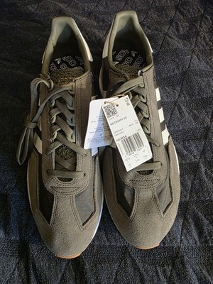 adidas Retropy E5 Olive Strata White Black Gum Suede Low Top Sneakers
