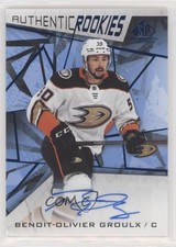 2021-22 SP Game Used Authentic Rookies Blue Benoit-Olivier Groulx #191 Auto 12a0
