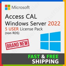 Microsoft Windows Server 2022 - 10 User Client Access Licenses CALs non-RDS