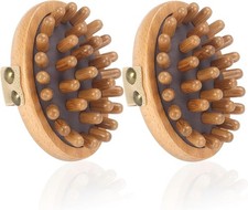 2 Pack Wooden Massage Tools for Cellulite Lymphatic Drainage Body Brush