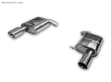 FOX Edelstahl Duplex Sportauspuff für VW Passat 3C R36 je 100mm