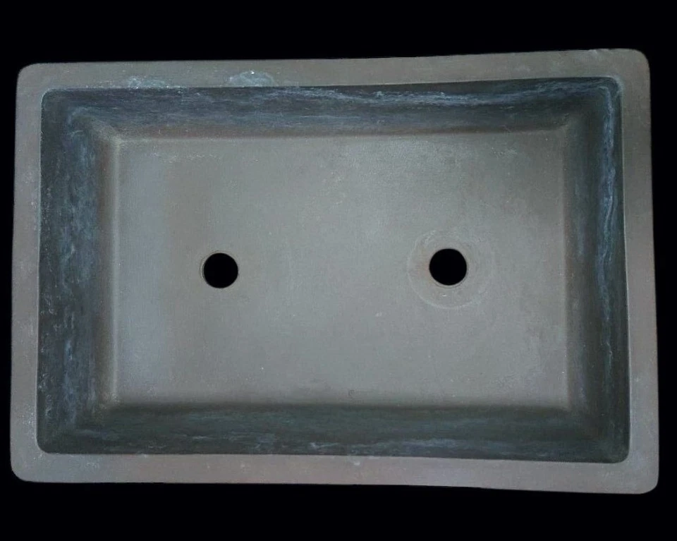 Japanese Bonsai pot TOKONAME NEZU Unglazed Rectangular shape Large size W30cm - Image 4 of 4