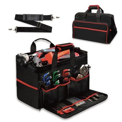 17'' Bolsa Para Herramientas De Trabajo Grande Mecanico Portátil Con 30 Bolsillos