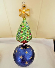 CHRISTOPHER RADKO GLASS HEAVEN TREE BALL DROP...