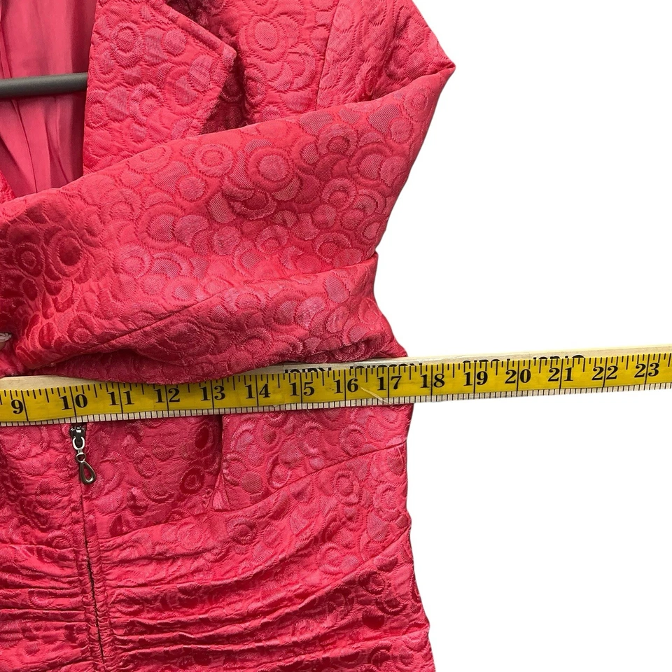 Maggy London Traje Chaqueta Blazer Talla 6 Naranja Rosa Foto 4 de 4