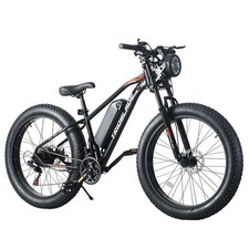 Electric Bike Adult 26X4.0 Fat Tire E-Bike Bicycle Pedal Assist Cycle 36V 10.4Ah