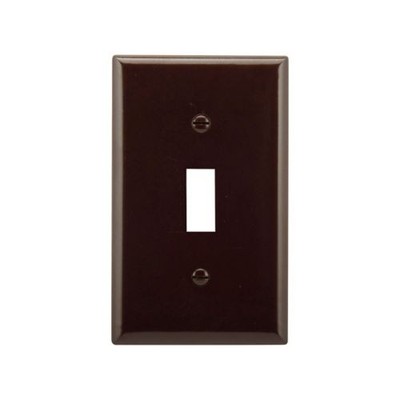 Eaton Wiring Devices 2134B-BOX - Wallplate 1G Toggle Thermoset Std BR - 1EA