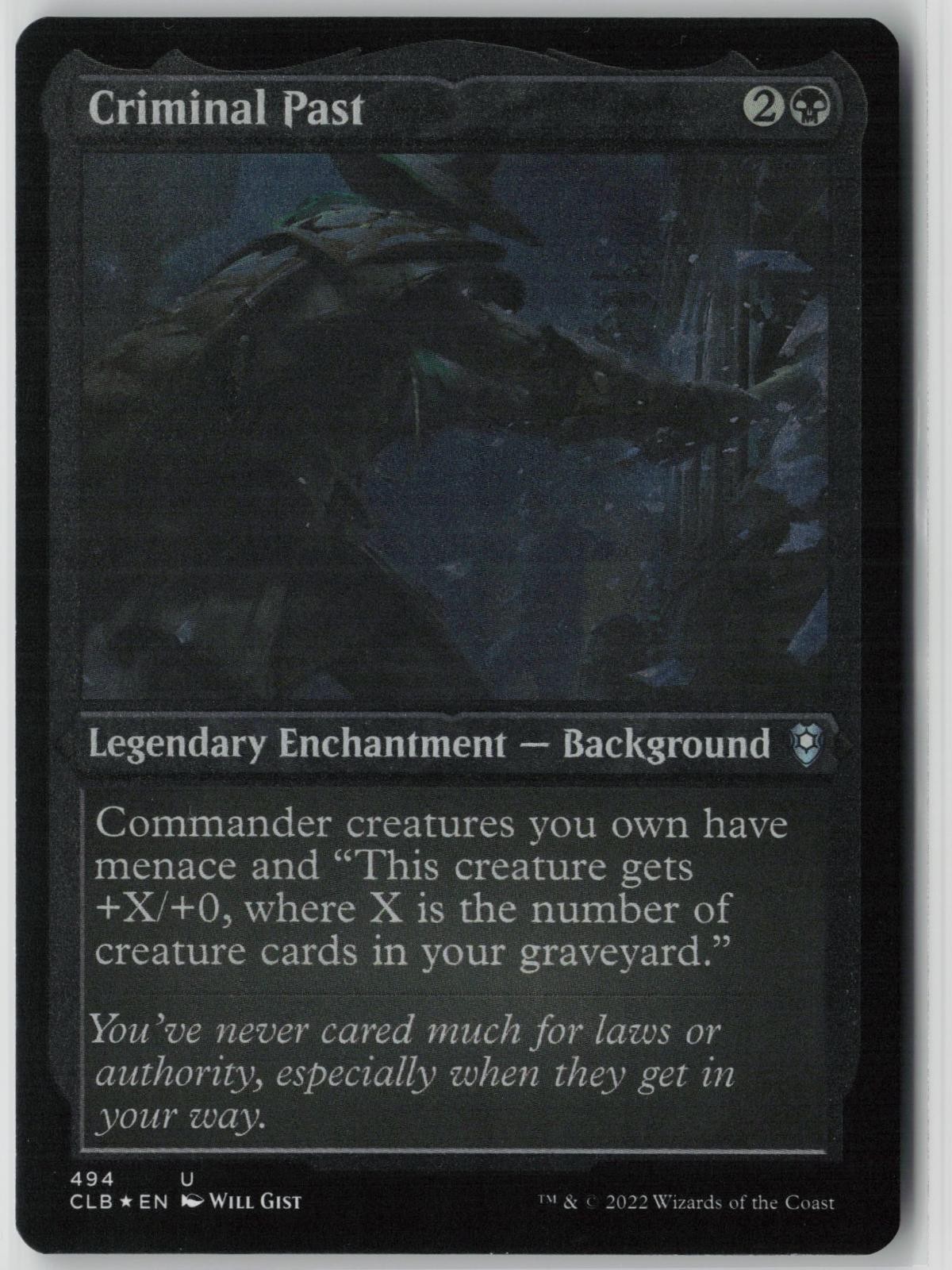 CRIMINAL PAST (FOIL ETCHED) - Commander Legends: Battle for Baldur's Gate LP -
