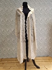 ANTIKES SPITZENTUCH SPANISCHE SEIDE BLOND GEB...
