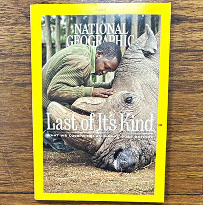 National Geographic October 2019 Illustrated Last of Its Kind Extinction Issue