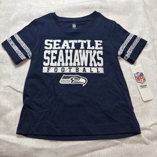 Seattle Seahawks NFL Team Apparel Blue. Girls T Shirt. Size: XS. NWT.