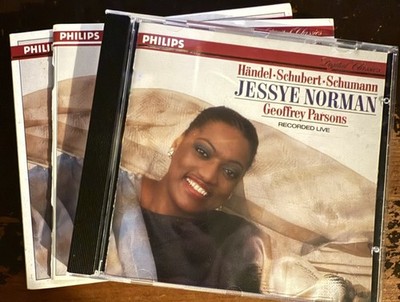 JESSYE NORMAN Handel Schubert Schumann Recorded Live W Germany Music CD