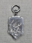 Antique Victorian Large Sterling Silver Etched Locket - Bird Design - England  — photo 1