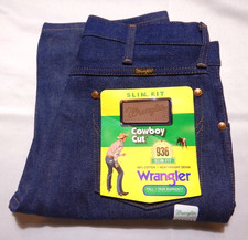 Vintage DEADSTOCK 1990s WRANGLER 936 Jeans MADE IN USA Tag Size 31 X 31