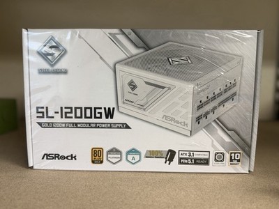 ASRock Steel Legend SL-1200GW 1200W 80 PLUS GOLD & Cybenetics PLATINUM Full