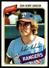 John Henry Johnson 1980 Topps #173 Rangers MLB READ FREE SHIPPING AutographDen