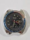 SEIKO 6139-6002 Automatic Chronograph Watch Vintage Men POGUE Black NOT CASEBACK