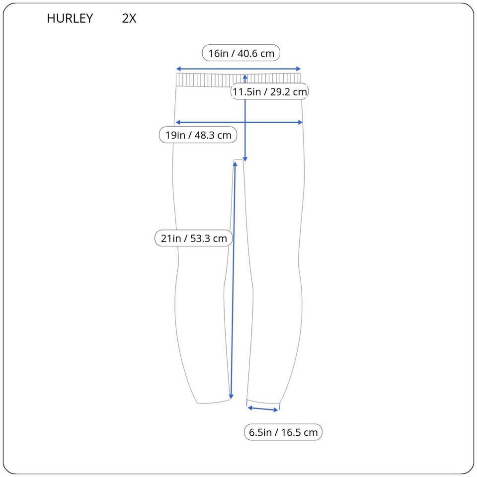 Hurley Womens Pants 2X Plus Leggings Capri Compression Black Lightweight Active - Image 2 of 4