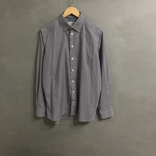 Men Eton Shirt Multicolor Cotton XL #1VRE