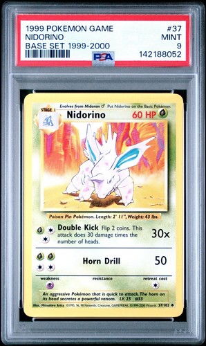 Nidorino graded PSA 9 for sale on eBay