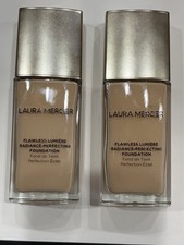 Laura Mercier Flawless Lumiere Radiance Perfecting Foundation 1N1 Cr me Lot Of 2