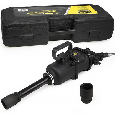 #ad Stark USA 4000FT LB Air Shank Impact Wrench 1quot; Drive Gun Long w 2 Sockets Set $199.95