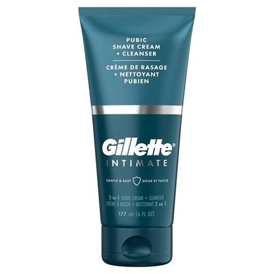 Gillette Male Shave Prep Cream Unscented, 177 Milliliter, 3 Per Pack, 2 Per Case