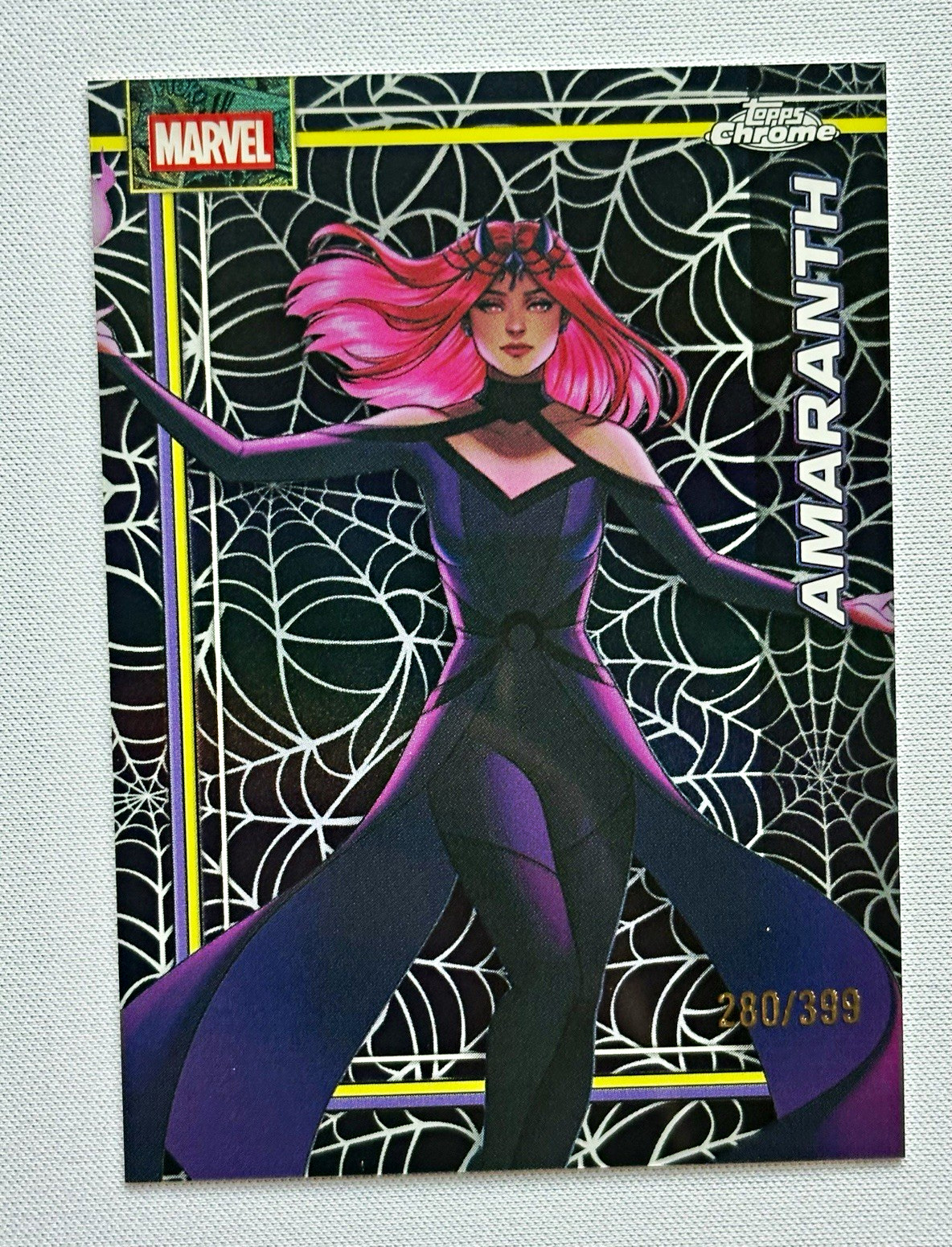 Topps 2026 Topps Chrome Marvel Amaranth #004 280/399 Serial Numbered